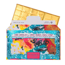 Load image into Gallery viewer, Dark Choc Bar Smoky Crunch & Maple Syrup