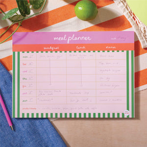 Cabana Stripe - A4 Weekly Meal Planner Pad