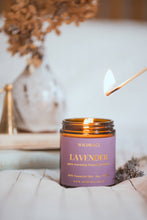 Load image into Gallery viewer, Lavender essential oil candle
