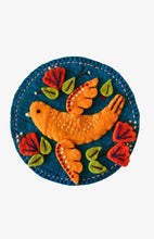 Load image into Gallery viewer, Colorful Hand Crafted Bird & Flower Design Felt Trivet