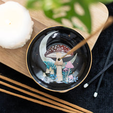 Load image into Gallery viewer, Forest Mushroom Ceramic Incense Holder Plate