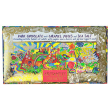Load image into Gallery viewer, Joy Revolution, Dark Chocolate Bar with Caramel Pieces & Sea Salt