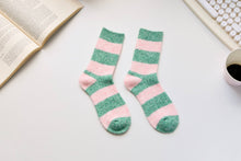 Load image into Gallery viewer, Warm Cashmere & Wool Blend Socks – Striped Winter Style