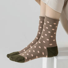 Load image into Gallery viewer, Women's Mulberry Silk Socks - Breathable & Soft, Polka Dot