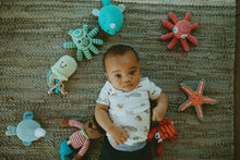 Load image into Gallery viewer, Crochet Baby Toy Octopus rattle - pale pink