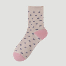 Load image into Gallery viewer, Women's Mulberry Silk Socks - Breathable & Soft, Polka Dot