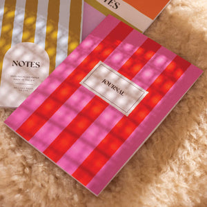 A5 Lined Notebook - Hot Pink Stripe