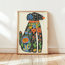 Load image into Gallery viewer, 'Funky Dog' | Colourful | Retro | Folky | Risograph Style Print