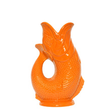 Load image into Gallery viewer, Orange Original Gluggle Jug Pitcher Vase