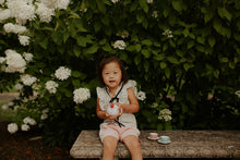 Load image into Gallery viewer, Crochet Baby Toy Friendly cupcake rattle- strawberry