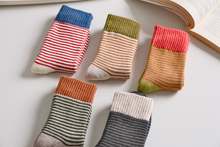 Load image into Gallery viewer, Women's Striped Cotton Socks - Soft, Breathable & Stylish