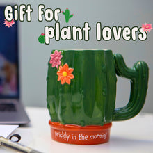 Load image into Gallery viewer, Prickly in the Morning Cactus Mug – Houseplant Gift