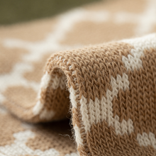 Load image into Gallery viewer, Versatile Retro Green Coffee Cotton Socks - Striped & Smiley