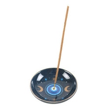 Load image into Gallery viewer, Blue All Seeing Eye Print Incense Holder Plate