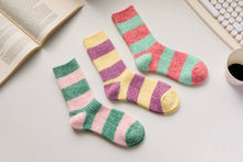 Load image into Gallery viewer, Warm Cashmere & Wool Blend Socks – Striped Winter Style