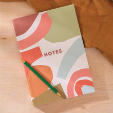 Load image into Gallery viewer, A5 Lay Flat Notebook - Boho Shapes