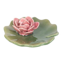 Load image into Gallery viewer, Lily Pad Trinket Dish and Incense Stick Holder