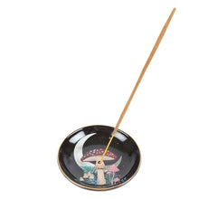 Load image into Gallery viewer, Forest Mushroom Ceramic Incense Holder Plate