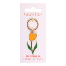 Load image into Gallery viewer, Yellow Spring Tulip Keyring