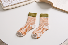 Load image into Gallery viewer, Women's Striped Cotton Socks - Soft, Breathable & Stylish