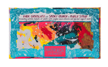 Load image into Gallery viewer, Dark Choc Bar Smoky Crunch & Maple Syrup