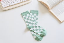 Load image into Gallery viewer, Women's Checkered Cotton Socks - Trendy & Soft Crew Socks