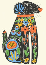 Load image into Gallery viewer, 'Funky Dog' | Colourful | Retro | Folky | Risograph Style Print