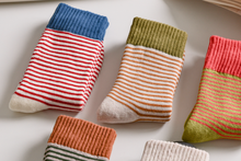 Load image into Gallery viewer, Women's Striped Cotton Socks - Soft, Breathable & Stylish