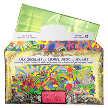 Load image into Gallery viewer, Joy Revolution, Dark Chocolate Bar with Caramel Pieces & Sea Salt