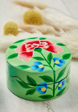 Load image into Gallery viewer, Kashmiri Chrysanthemum Handpainted Trinket Box Small
