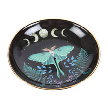 Load image into Gallery viewer, Luna Moth Ceramic Incense Holder Plate