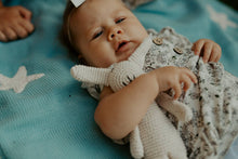 Load image into Gallery viewer, Crochet Baby Toy My first bunny rattle - natural