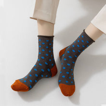Load image into Gallery viewer, Women's Mulberry Silk Socks - Breathable & Soft, Polka Dot