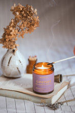 Load image into Gallery viewer, Lavender essential oil candle