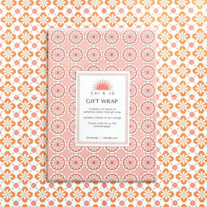 Gift Wrap Pack - Pink & Orange
