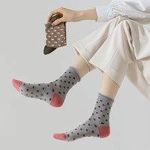 Load image into Gallery viewer, Women's Mulberry Silk Socks - Breathable &amp; Soft, Polka Dot
