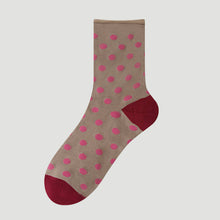 Load image into Gallery viewer, Women's Mulberry Silk Socks - Breathable &amp; Soft, Polka Dot
