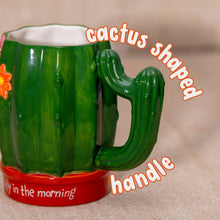 Load image into Gallery viewer, Prickly in the Morning Cactus Mug – Houseplant Gift
