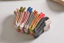 Load image into Gallery viewer, Women's Striped Cotton Socks - Soft, Breathable &amp; Stylish
