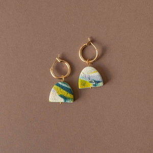 Blurred Shapes Hoop Earrings