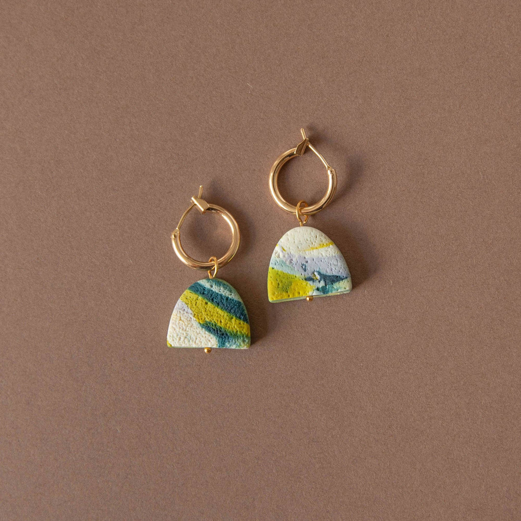 Blurred Shapes Hoop Earrings