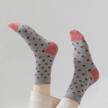 Load image into Gallery viewer, Women's Mulberry Silk Socks - Breathable &amp; Soft, Polka Dot
