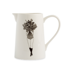 Load image into Gallery viewer, Flower Girl Ceramic Jug
