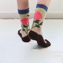 Load image into Gallery viewer, Retro Sheer Socks for Women – Floral &amp; Graphic Design
