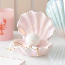 Load image into Gallery viewer, Iridescent Clam Shell Coastal Trinket Dish
