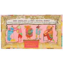 Load image into Gallery viewer, Hugging Animals, Dark Chocolate with Mint &amp; Crystal Crunch
