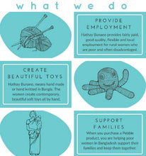 Load image into Gallery viewer, Crochet Baby Toy Stick rattle – bunny duck egg blue
