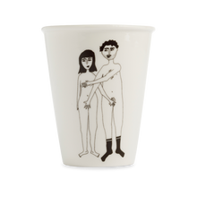 Load image into Gallery viewer, Naked Couple Front Porcelain Cup
