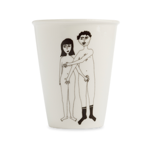 Naked Couple Front Porcelain Cup
