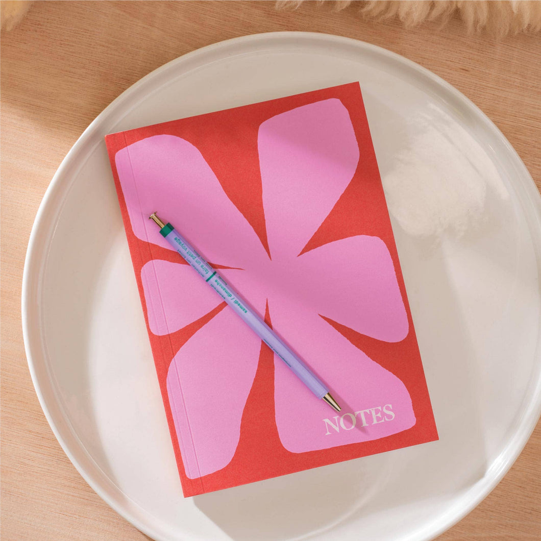 A5 Lay Flat Notebook - Les Fleur